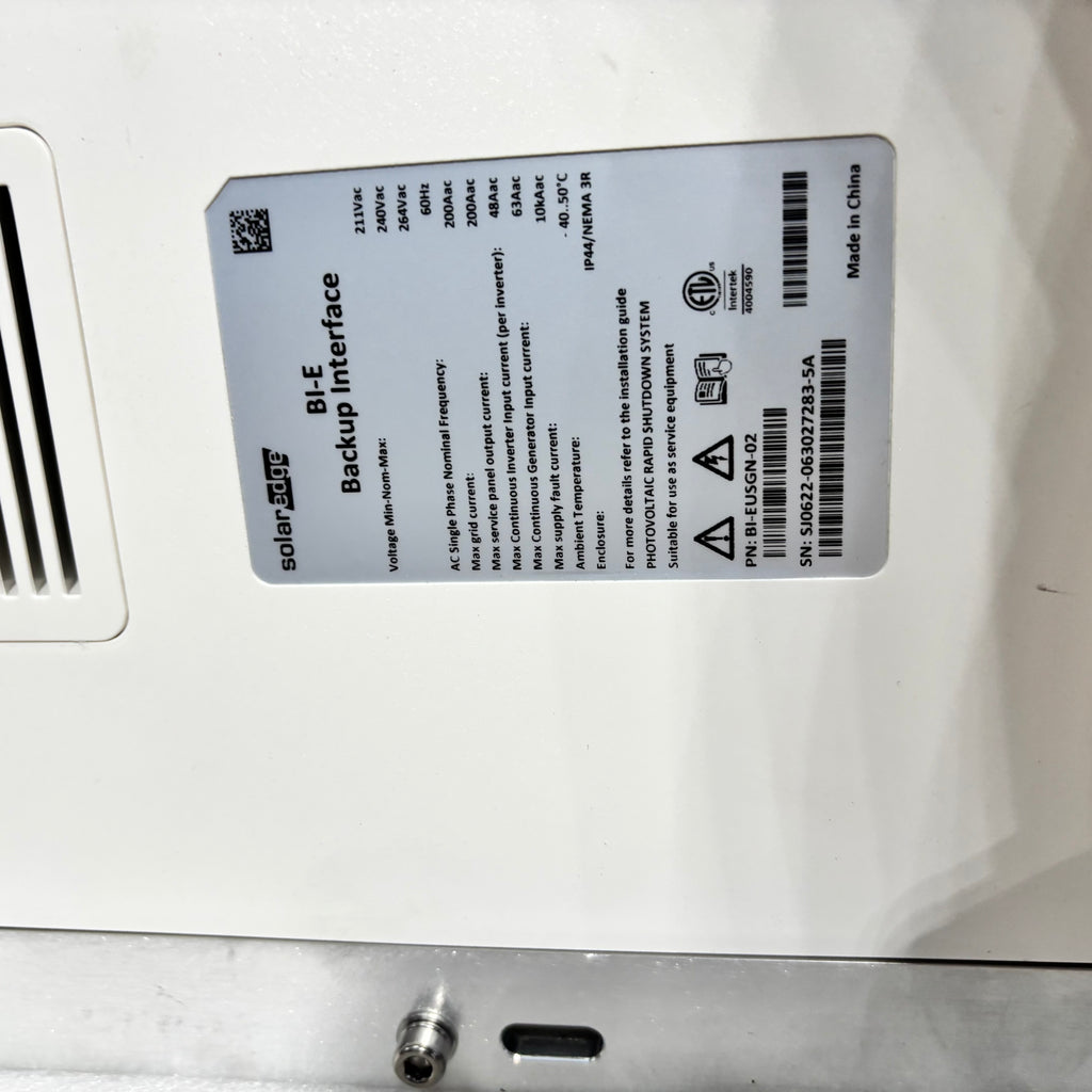 SOLAREDGE ENERGY HUB BACKUP INTERFACE SE-BI-EUSGN-02