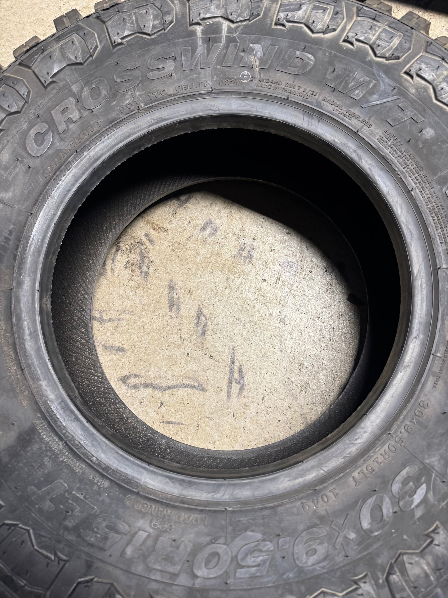 NOS LINGLONG CROSSWIND M/T BSW LT 30 9.5 15 104Q 6PLY MUD TERRAIN TIRE 221007038