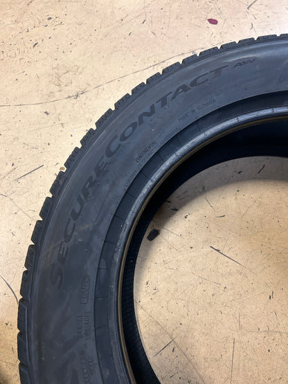 2 CONTINENTAL SECURECONTACT AW P 225 55 18 98H ALL WEATHER TIRE 15582060000