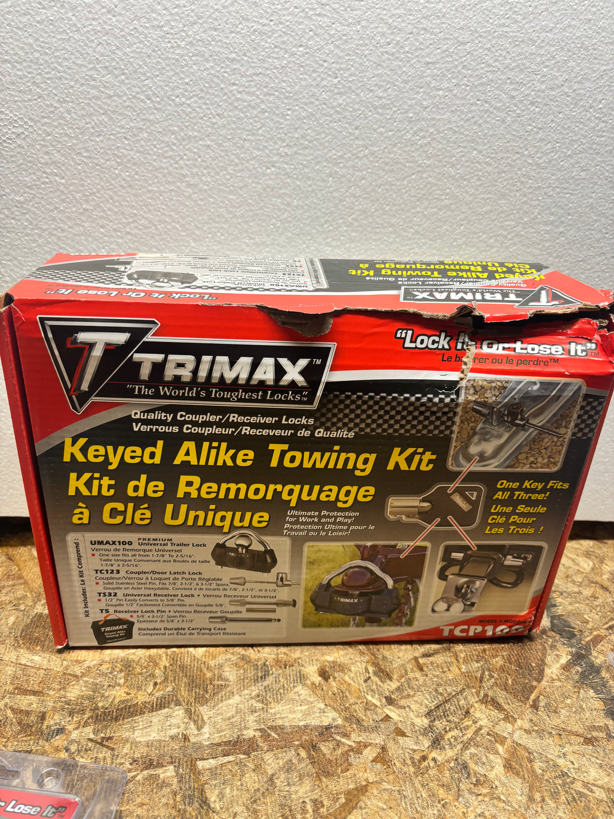 TRIMAX LOCKS TCP100 UNIVERSAL TOWING KIT DELUXE