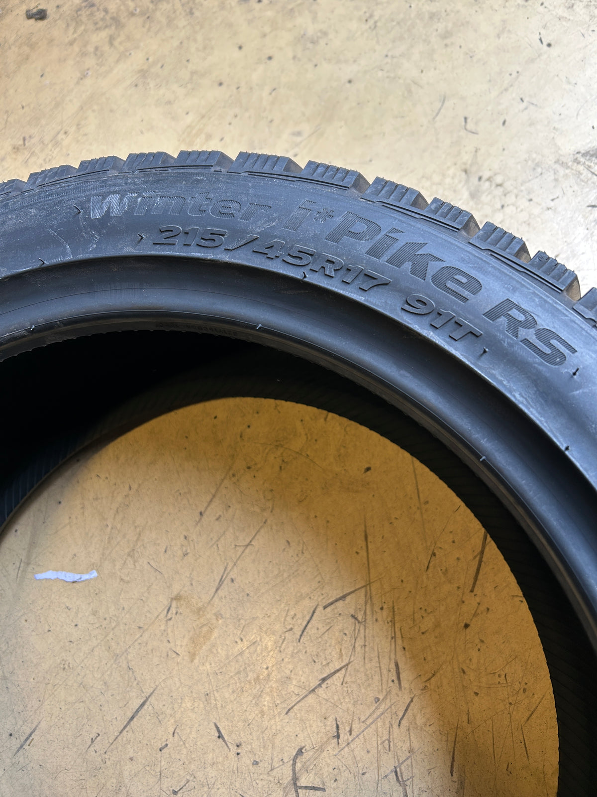 NOS HANKOOK WINTER IPIKE RS BSW P 215 45 17 91T XL WINTER TIRE 1014420