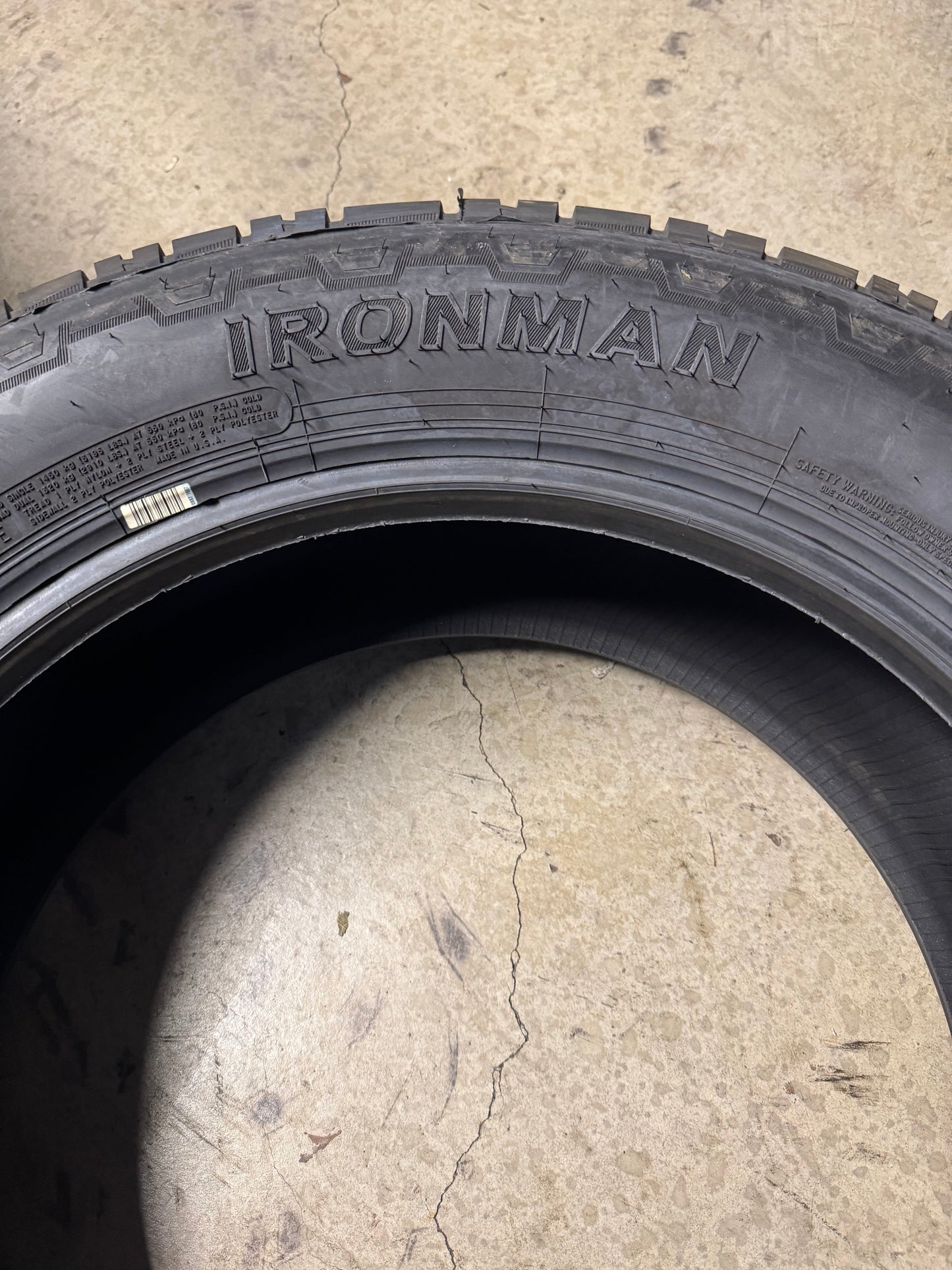 IRONMAN ALL COUNTRY AT2 BSW LT 265 60 20 121/118R 10PLY ALL TERRAIN TIRE 7710
