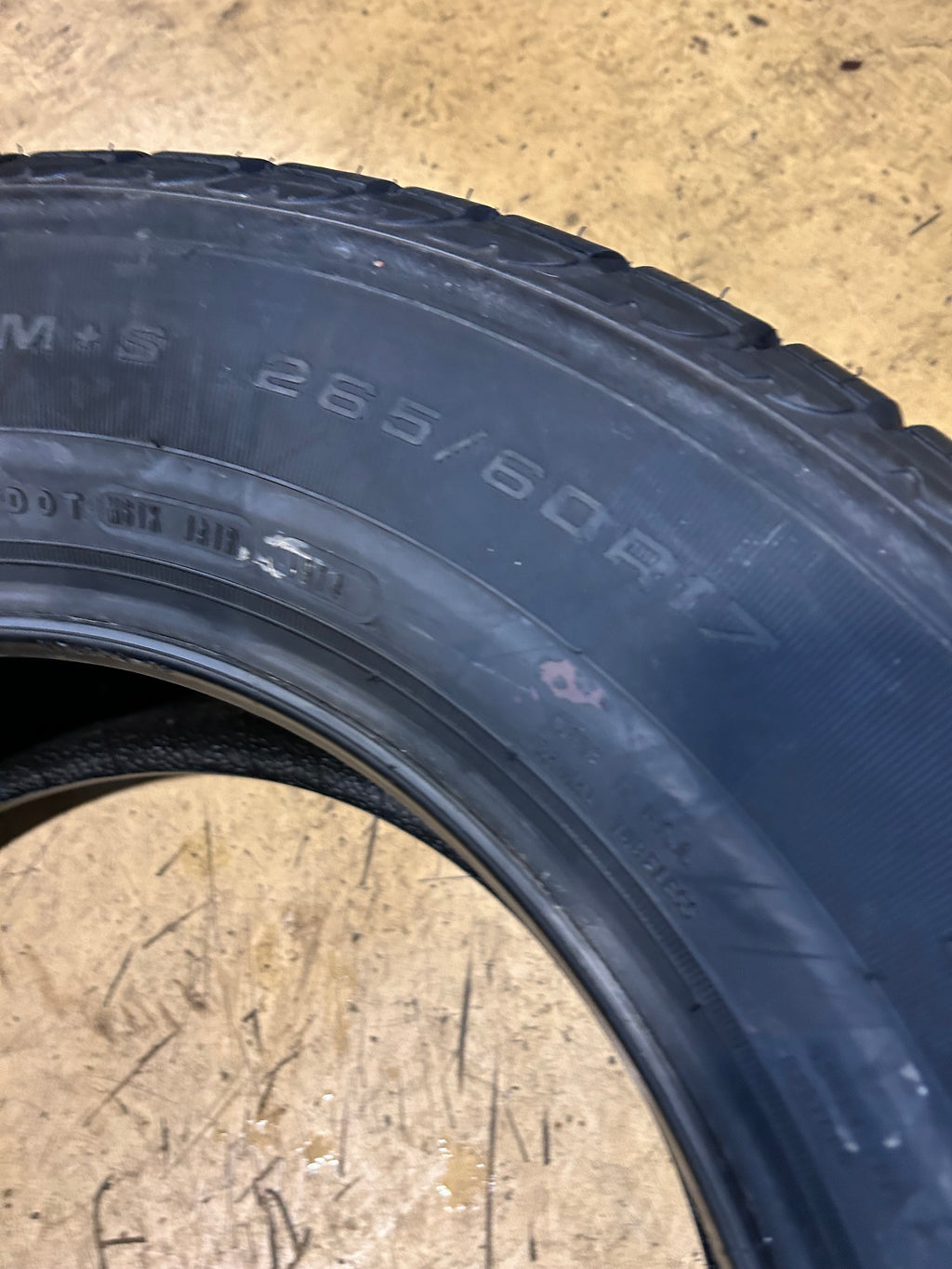 NOS GOODYEAR EAGLE ULTRA GRIP BSW P 265 60 17 108H WINTER TIRE 166043528