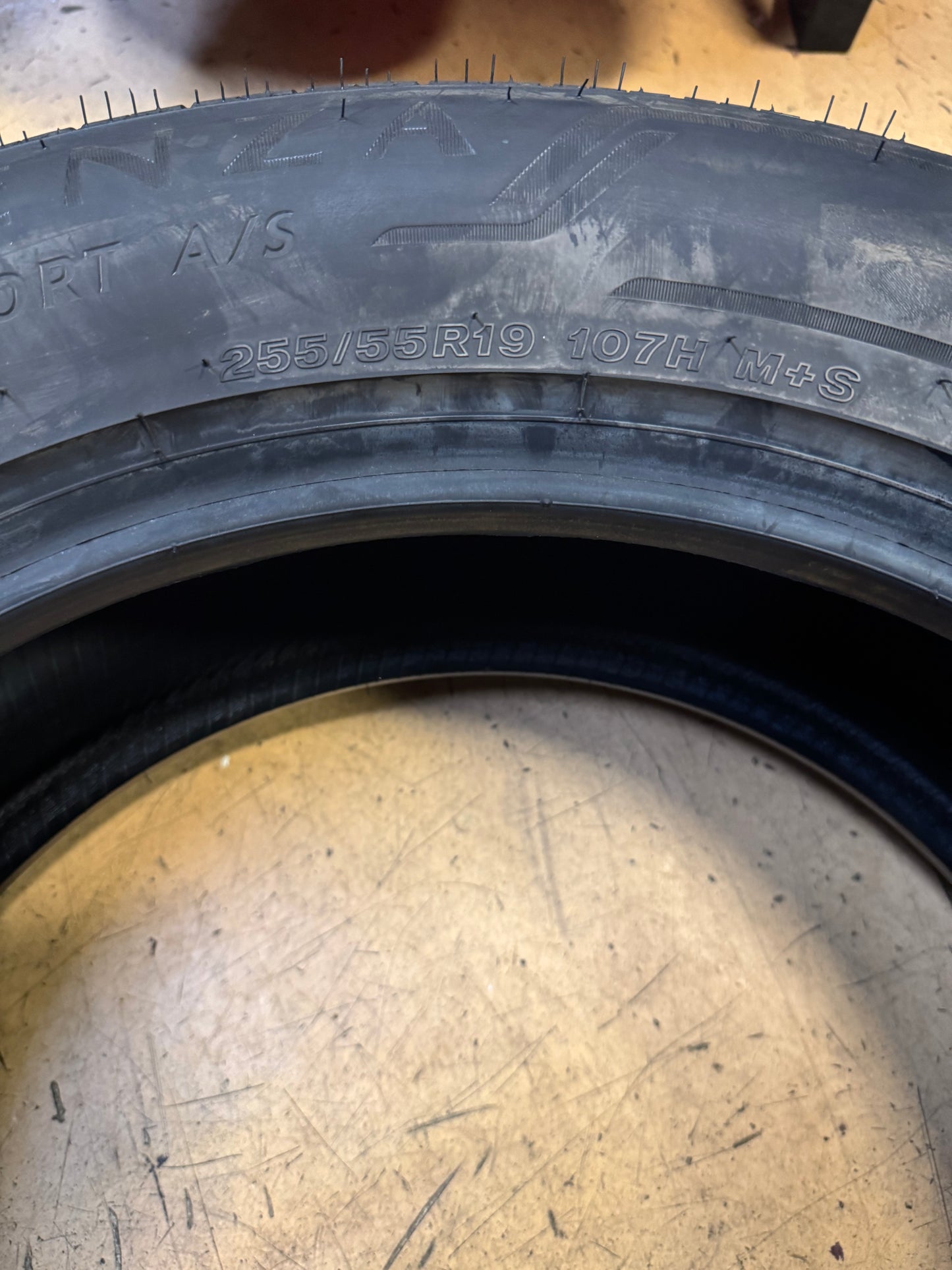 2 BRIDGESTONE ALENZA SPORT A/S BSW P 255 55 19 107H UHP ALL SEASON TIRE 009022