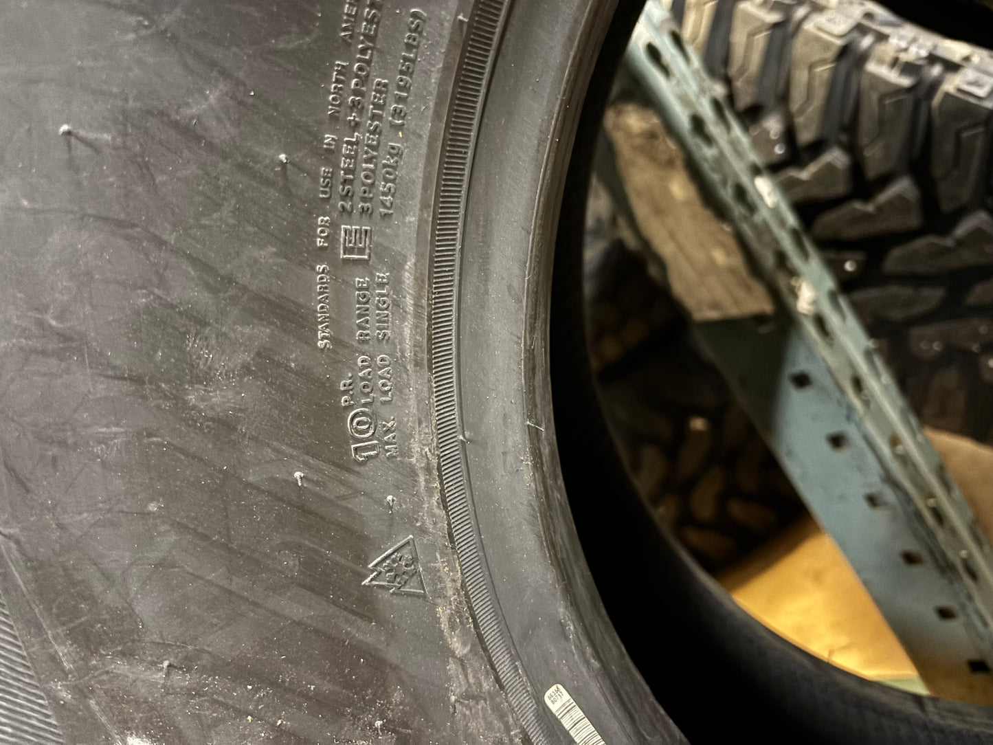 2 HANKOOK DYNAPRO AT2 BSW  BSW LT 35 12.5 17 121S LRE 10 PLY ALL TERRAIN TIRES 2021066