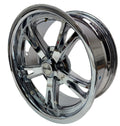 RIDLER CUSTOM WHEELS 606 CHROME WHEEL WITH ALLOY STEE 18 X 8 5x4.75 0 MM OFFSET