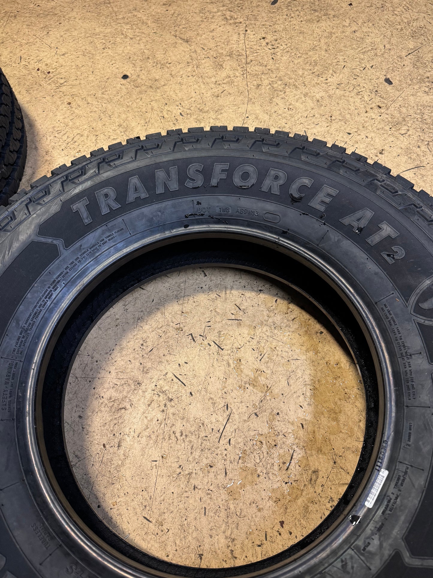 2 FIRESTONE TRANSFORCE AT2 BSW LT 235 80 17 120/117R 10PLY ALL SEASON TIRE 000185