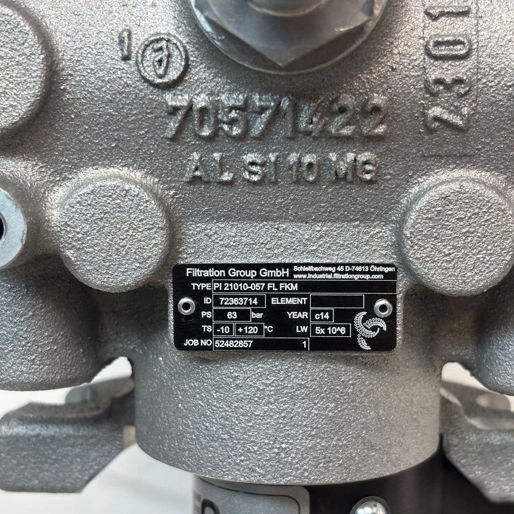 FILTRATION GROUP DOUBLE SWITCH FILTER HOUSING PI 21010-057 FL FKM
