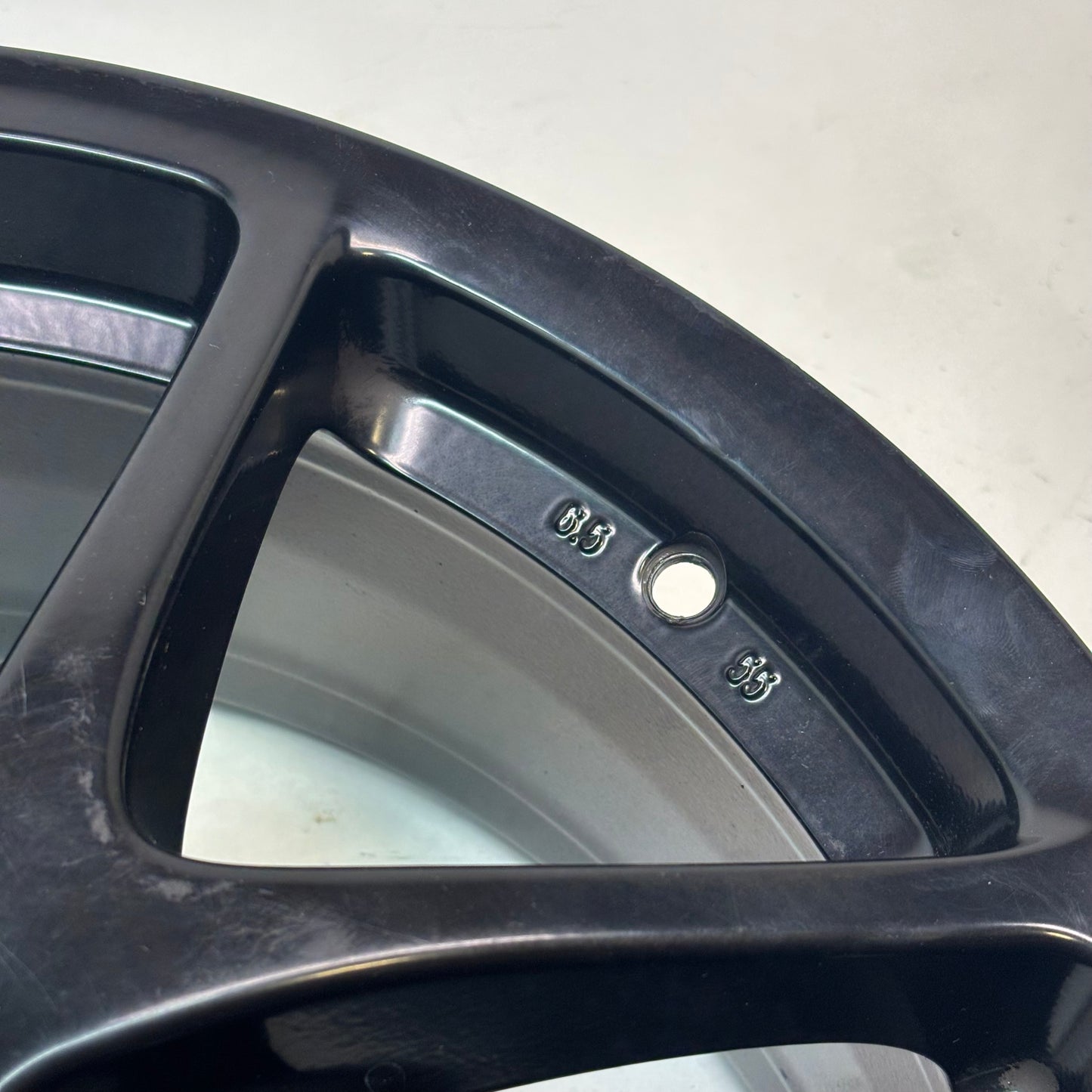 4 USED PORSCHE STAGGERED WHEEL SET F-17X6.5 ET 55 R- 17X12 ET 50 98736212601 98736212206
