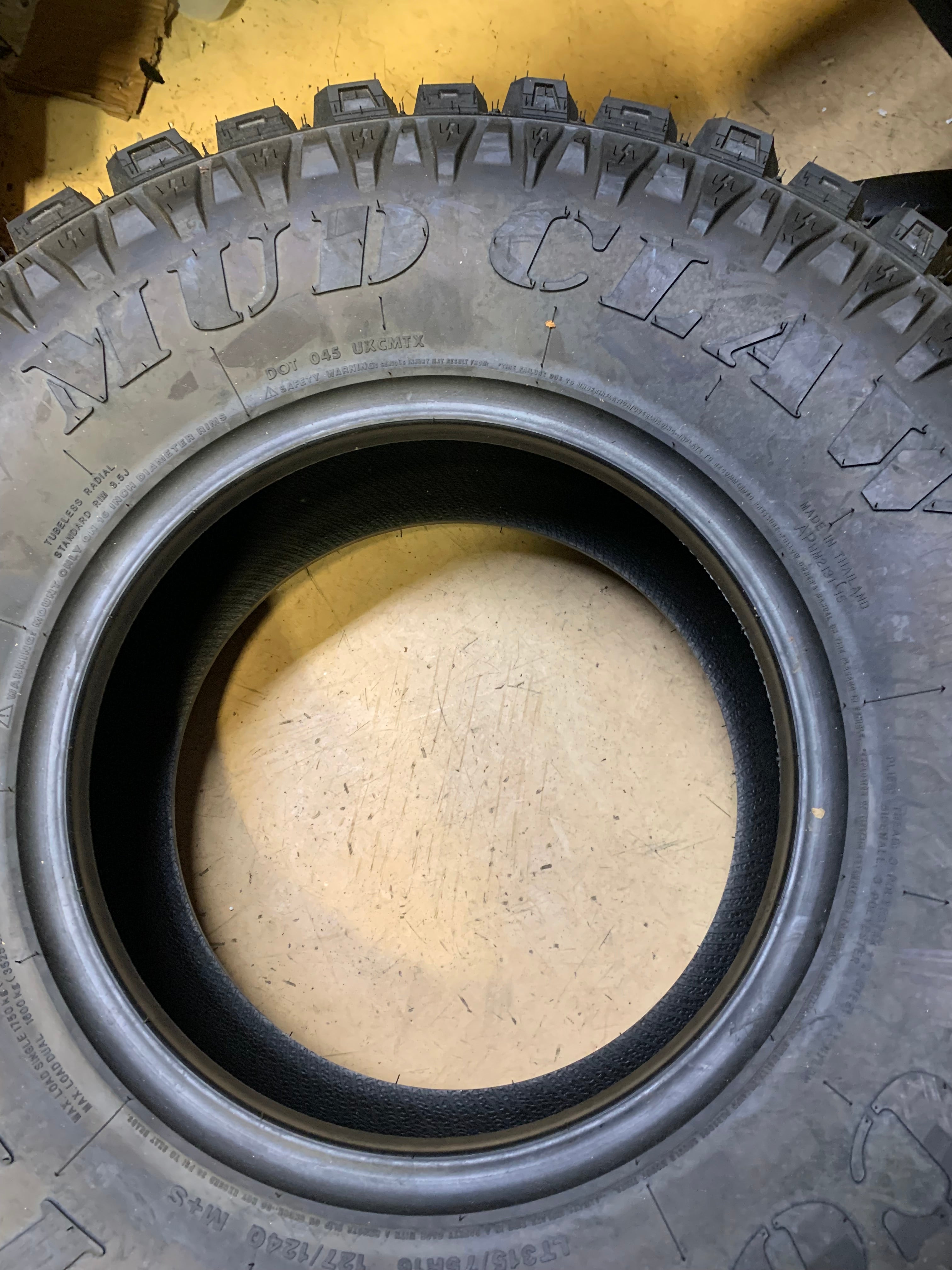 (KSL ONLY) 2 MUD CLAW COMP MTX BSW LT 315 75 16 127/124Q 10 PLY MUD TIRE MTX77