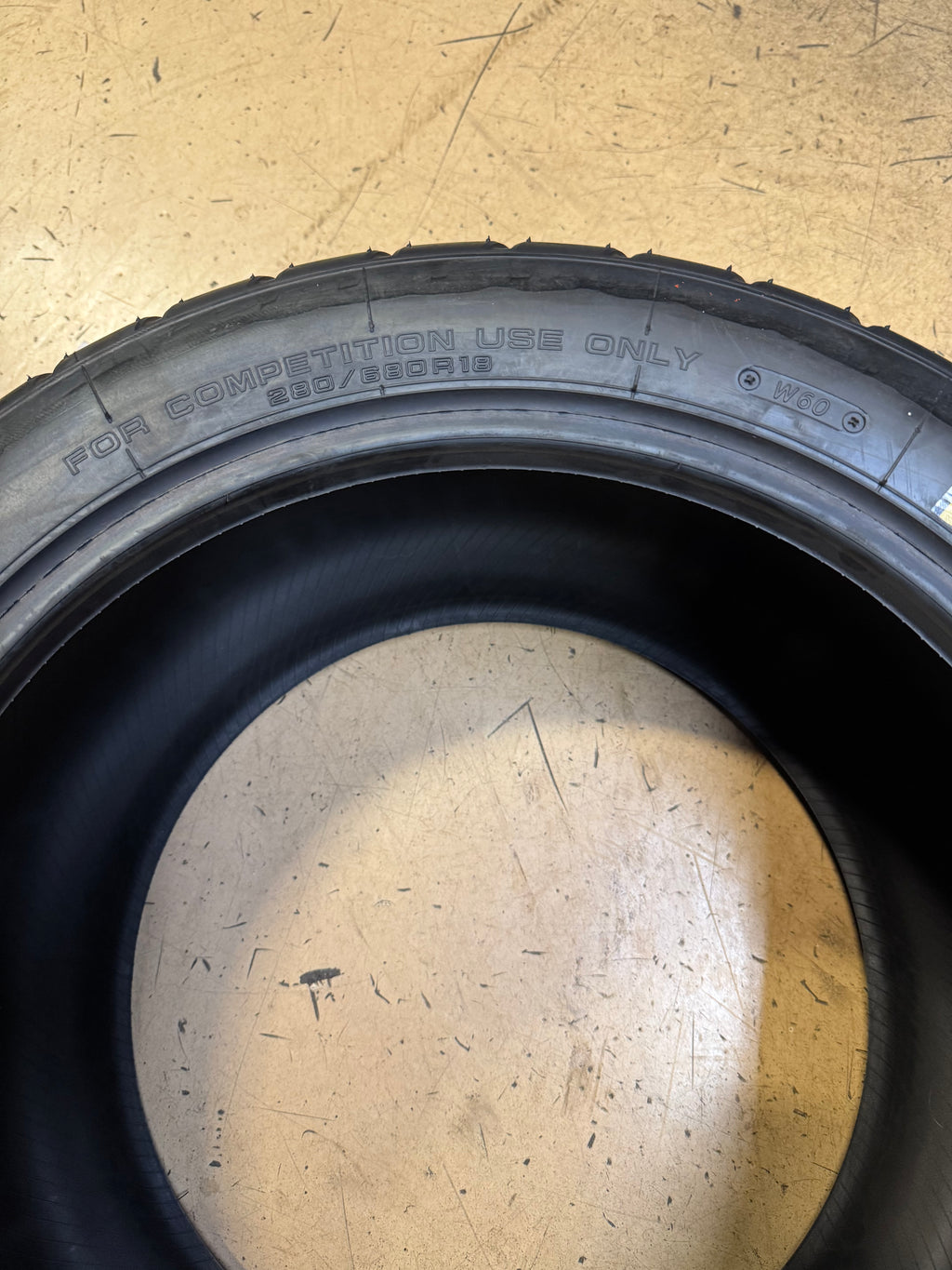 YOKOHAMA W60 A-006F BSW P 280 680 18 COMPETITION RACING TIRE 150100683