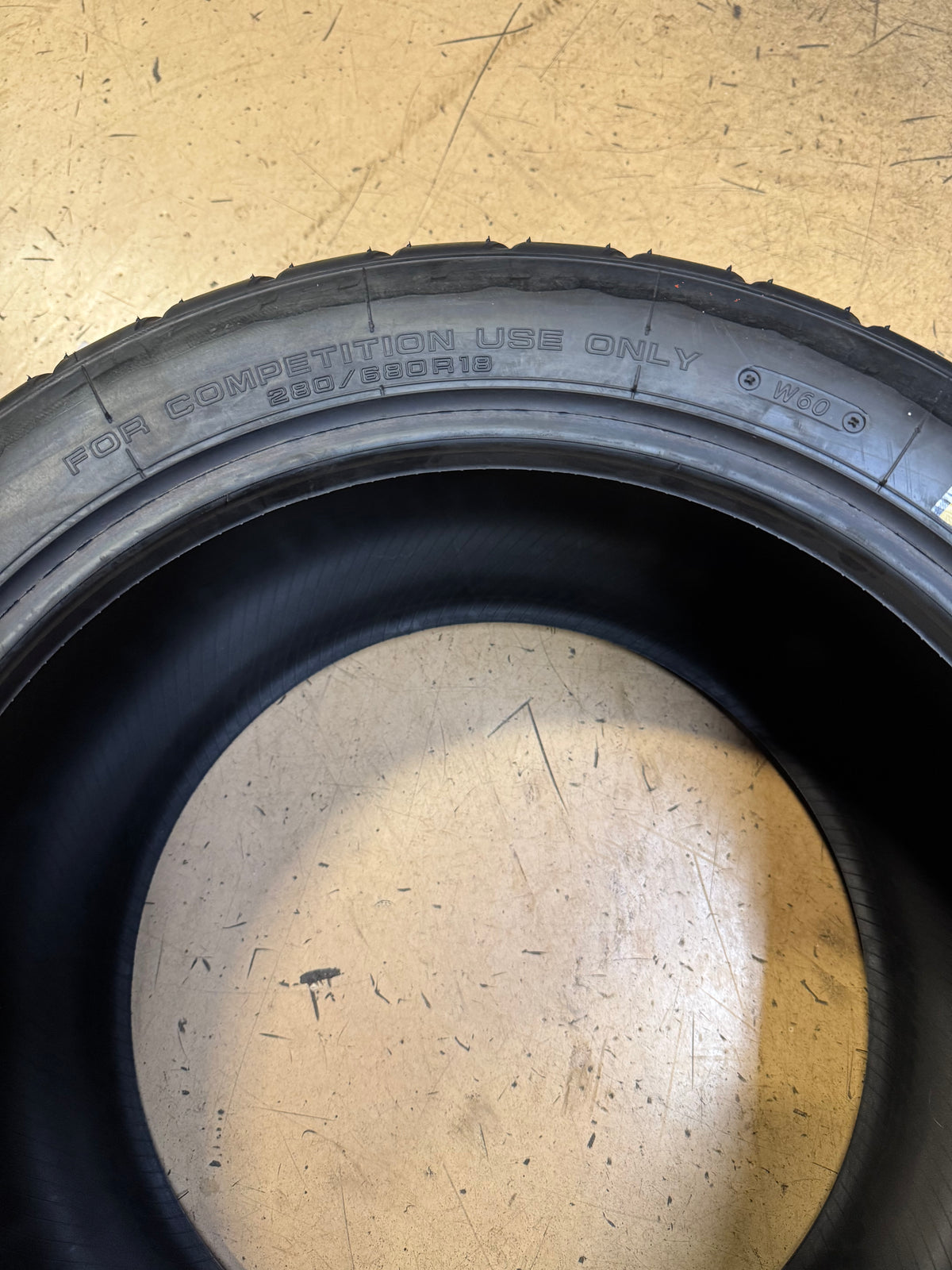 YOKOHAMA W60 A-006F BSW P 280 680 18 COMPETITION RACING TIRE 150100683