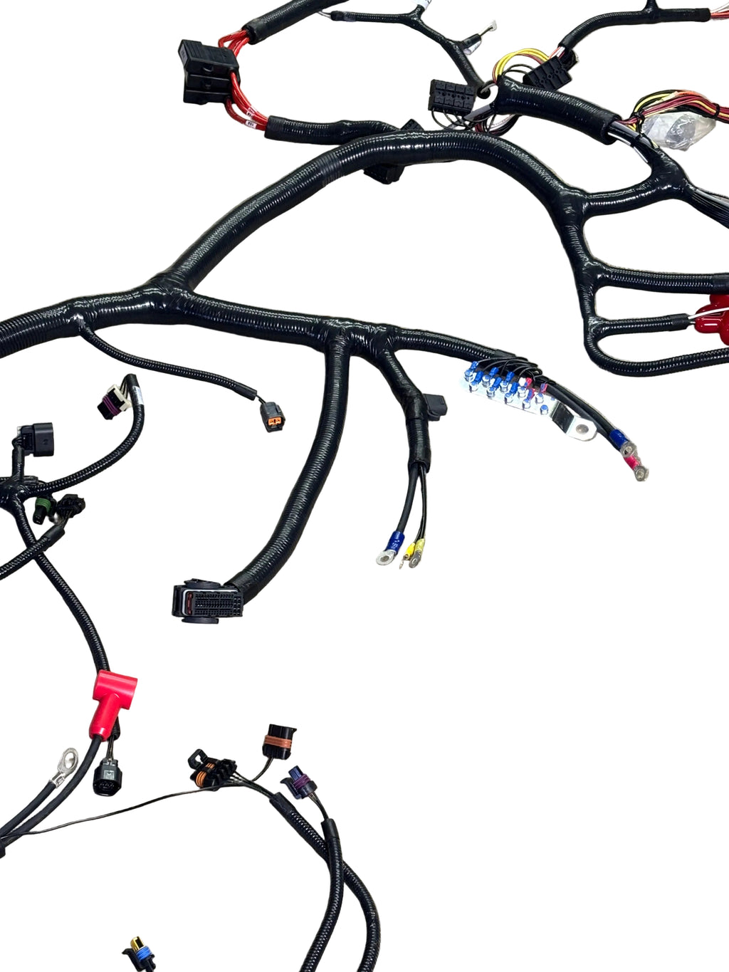 HEAVY DUTY WIRING HARNESS W/ MULTI-PIN CONNECTORS & HEAT SHIELDING