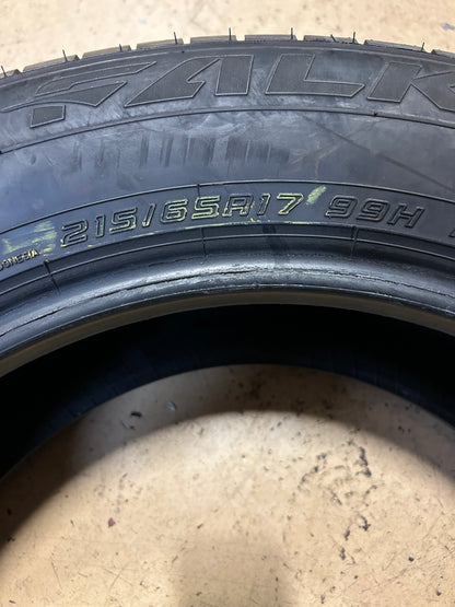 USED 10/32” FALKEN PRO G5 TOURING A/S P 215 65 17 99H ALL SEASON TIRE 28661782