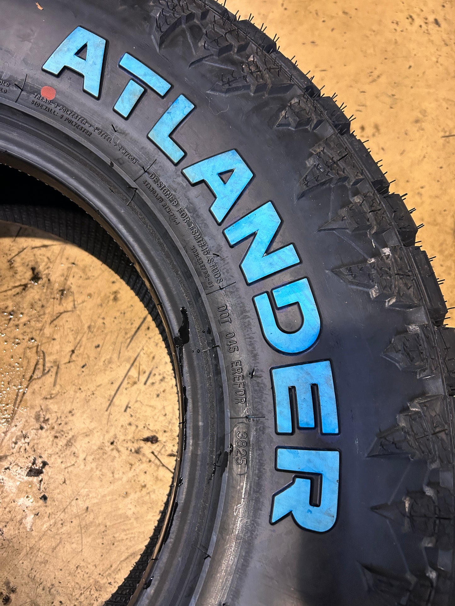 ATLANDER ROVERCLAW X/T RWL LT 265 75 16 123/120Q 10PLY RUGGED TIRE XT1014