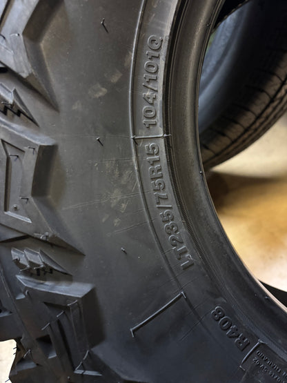 THUNDERER TRAC GRIP M/T R408 BSW LT 235 75 15 104/101Q LRC 6 PLY MUD TERRAIN TIRE TH2467