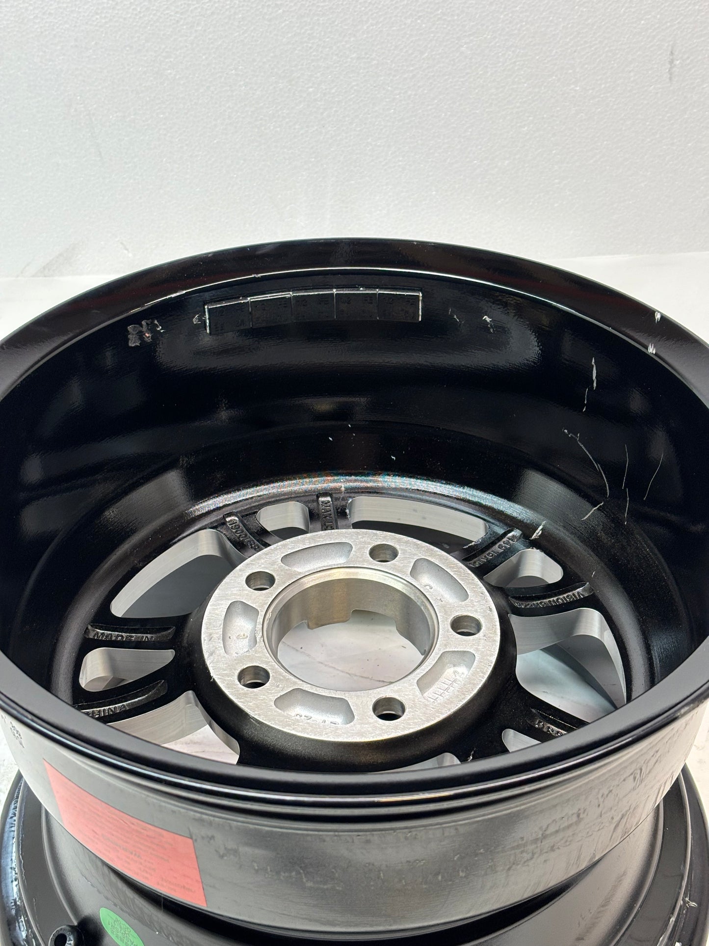 VISION 149 PATRIOT GLOSS BLACK MILLED WHEEL 15X10 5X4.75 ET -25 149-5161B-25