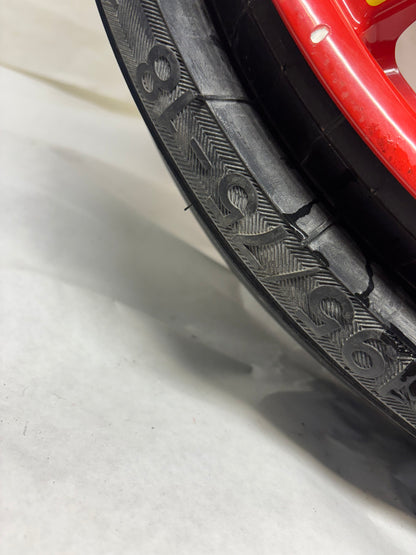 PORSCHE CAYENNE 11-18 SPARE WHEEL 18X6.5 ET28 5X130 TIRE 195/75R18 106P RED 7P0 601 027 A