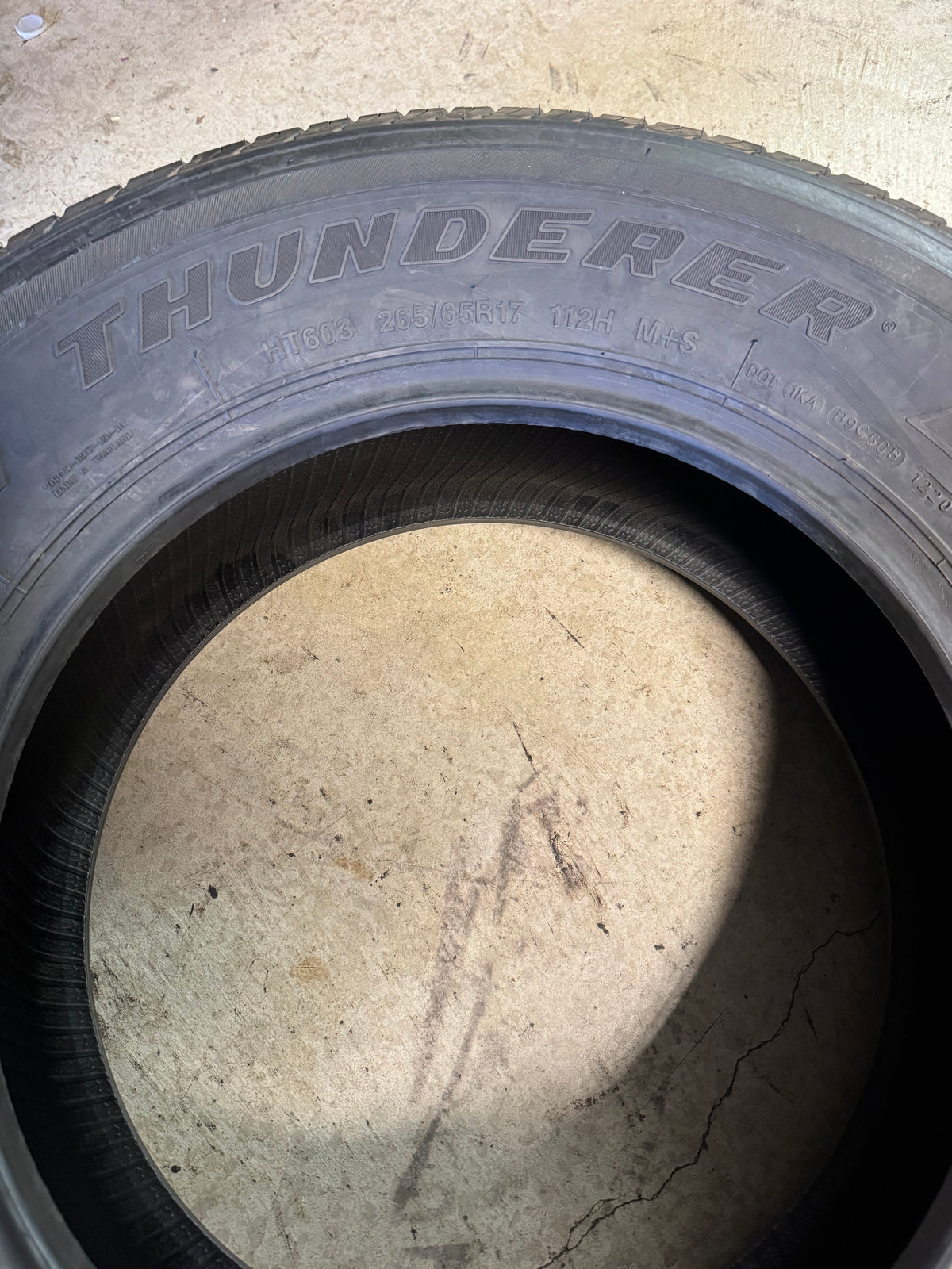NOS THUNDERER RANGER SUV HT603 BSW P 265 65 17 112H HIGHWAY TERRAIN TIRE TH0810