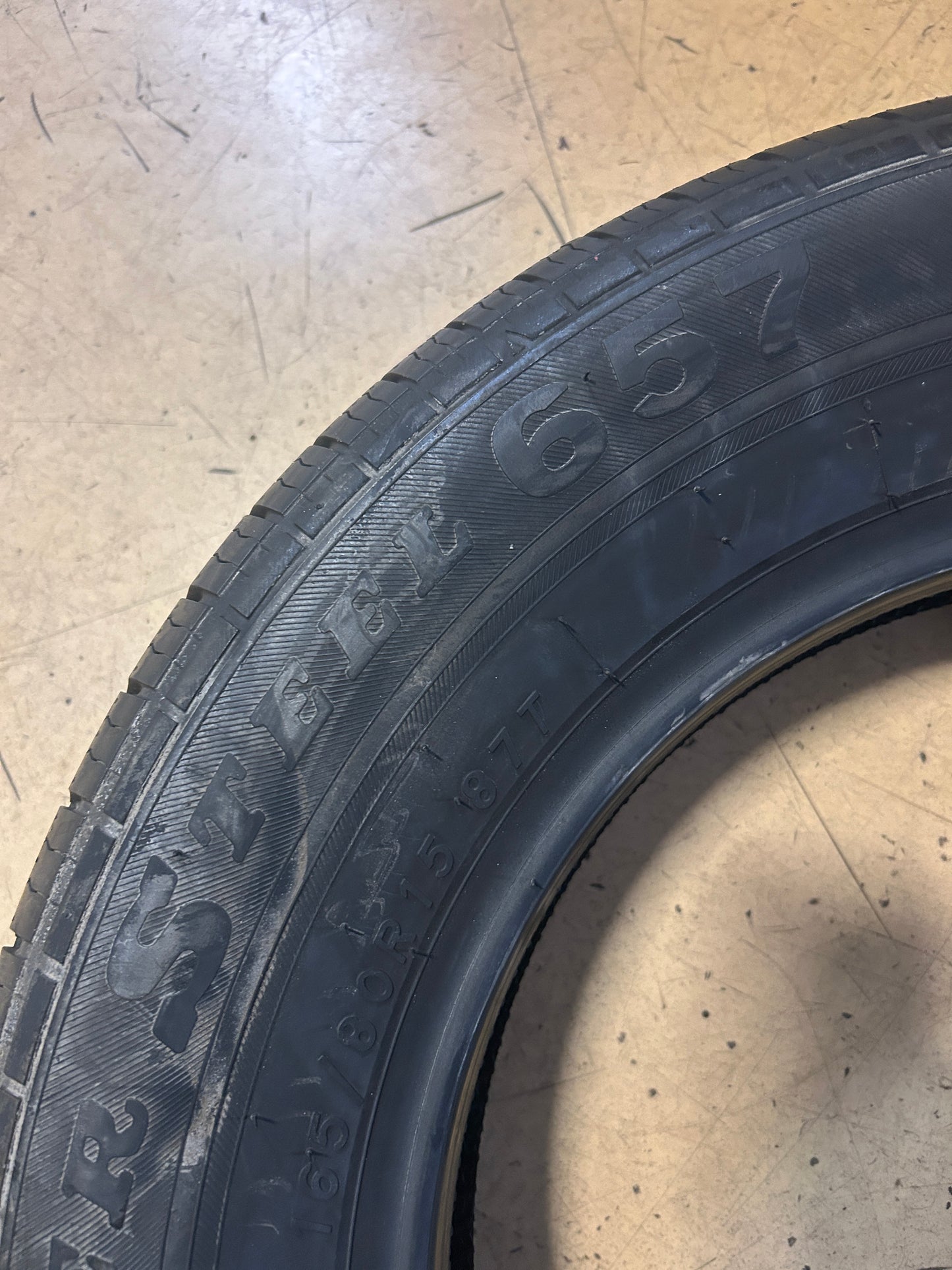 2 NOS FEDERAL SS657 BSW P 165 80 15 87T TOURING TIRE 126D5A