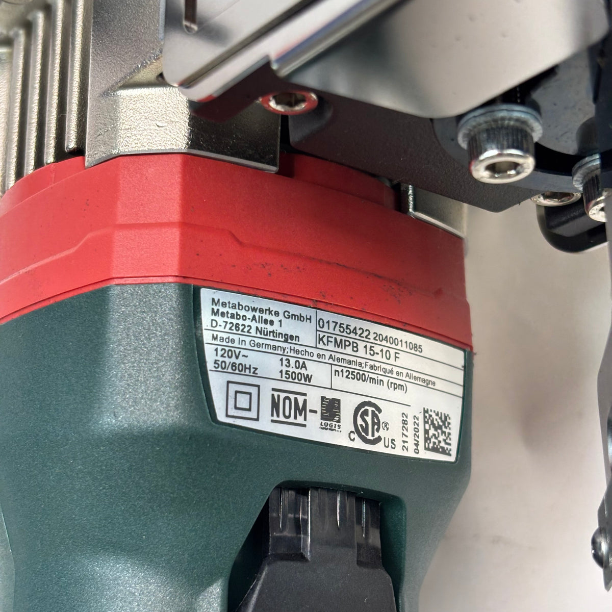 METABO PORTABLE BEVELING MACHINE 10MM SIZE KFM 15-10 F