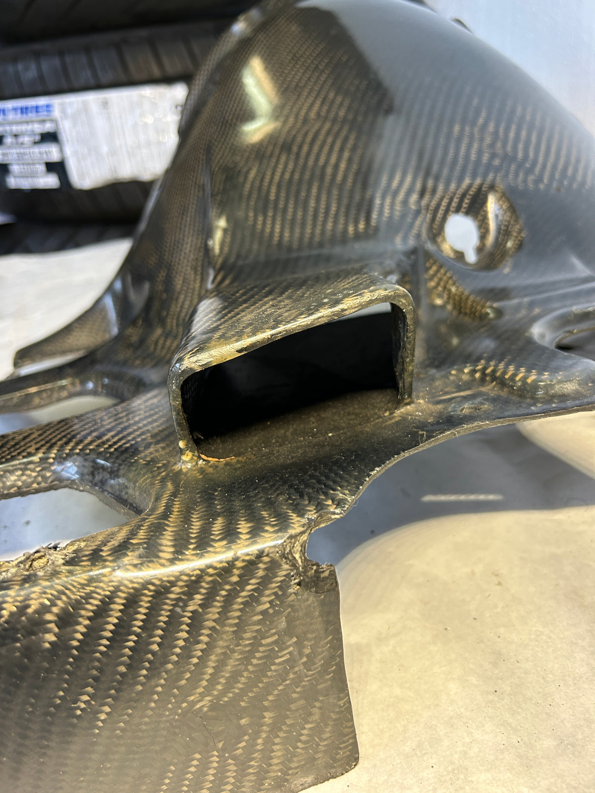 USED PORSCHE 911 FAN SHROUD HOUSING CARBON FIBER