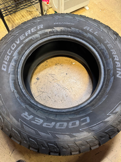 COOPER DISCOVERER ALL TERRAIN BSW P 265 70 16 112T ALL TERRAIN TIRE 171138014