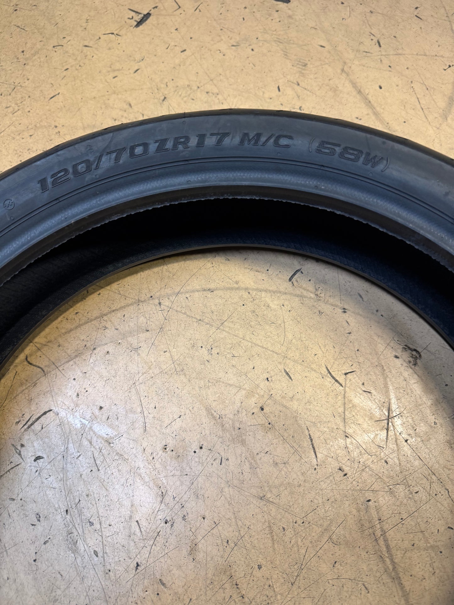 SHINKO F017 PEAK BSW 120 70 17 58W FRONT MOTORCYCLE TIRE 4454850