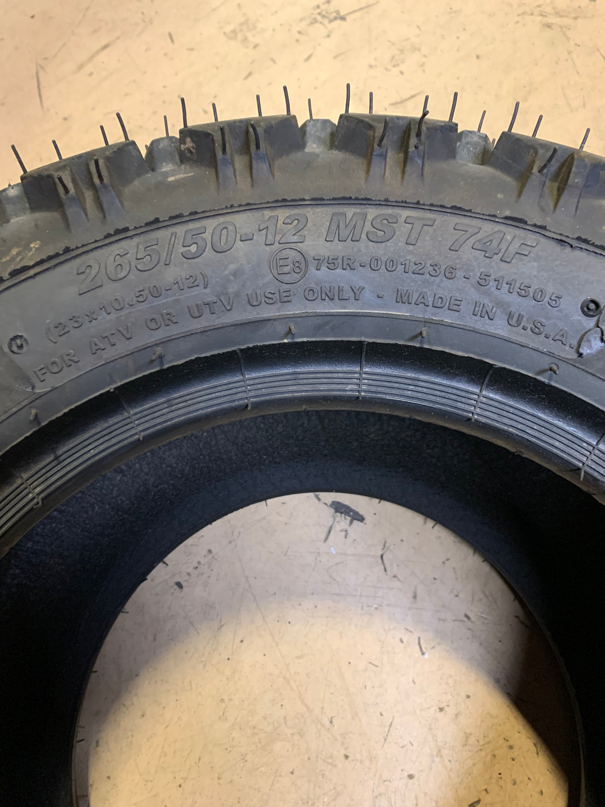 NOS CARLISLE ALL TRAIL BSW AT 23 10.5 12 74F 4PLY ATV/UTV TIRE 5115051