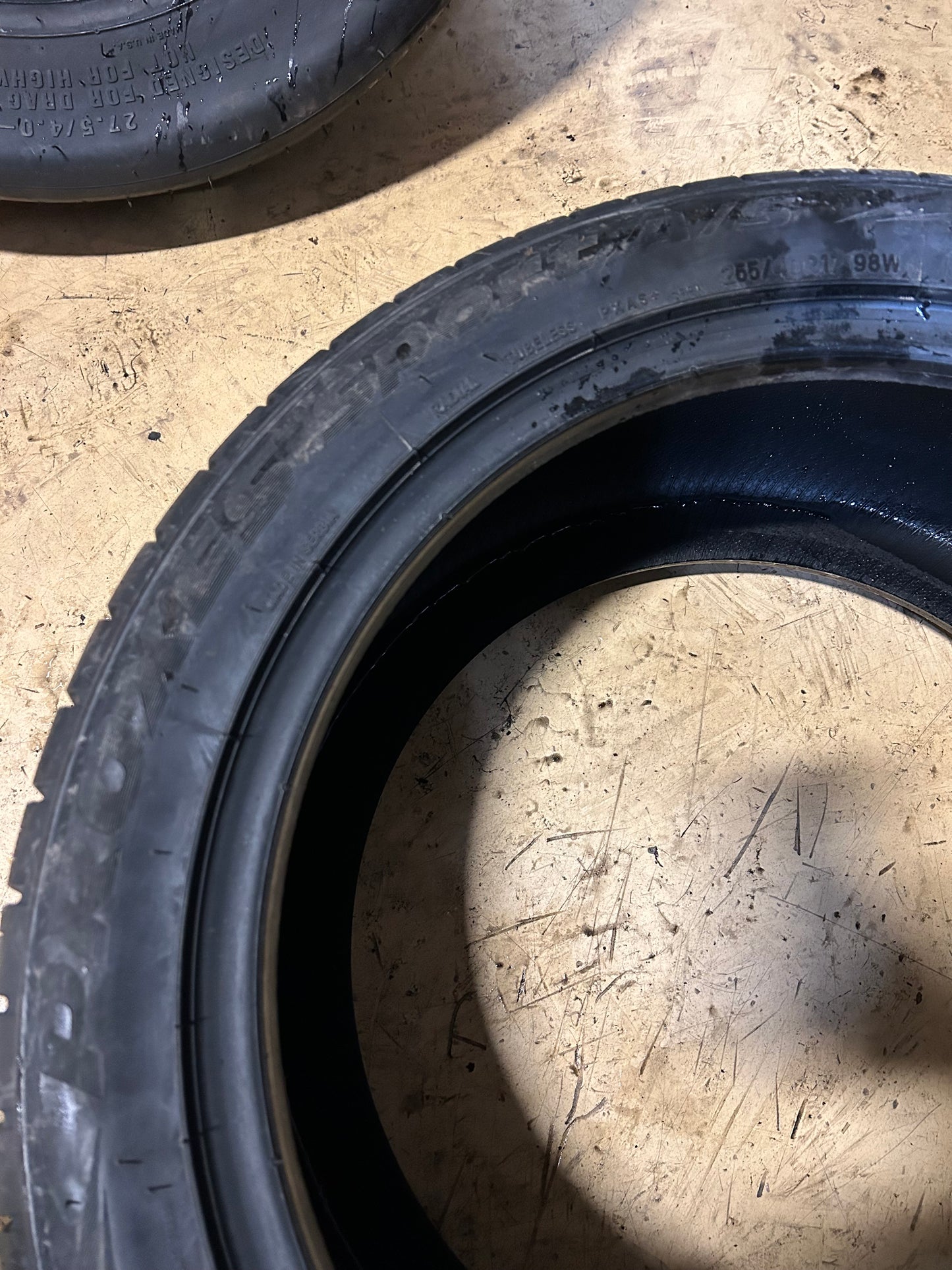 TOYO PROXES SPORT A/S BSW P 255 40 17 98W XL UHP TIRE 223490