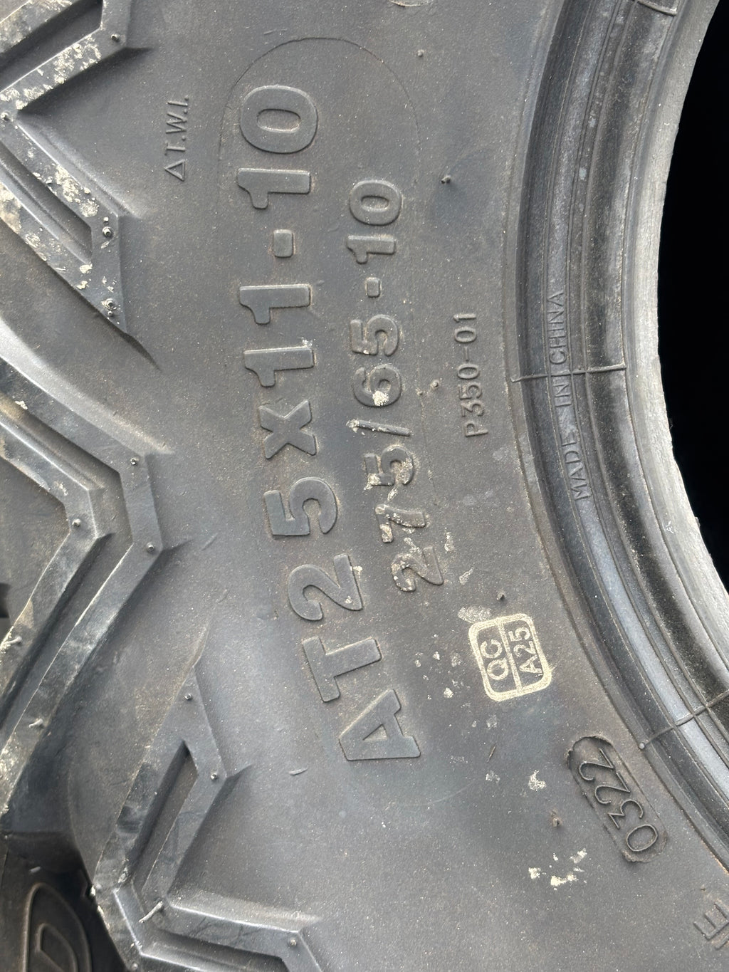 WANDA P350 BSW LT 25 11 10 53F 6PLY ATV/UTV TIRE 10249