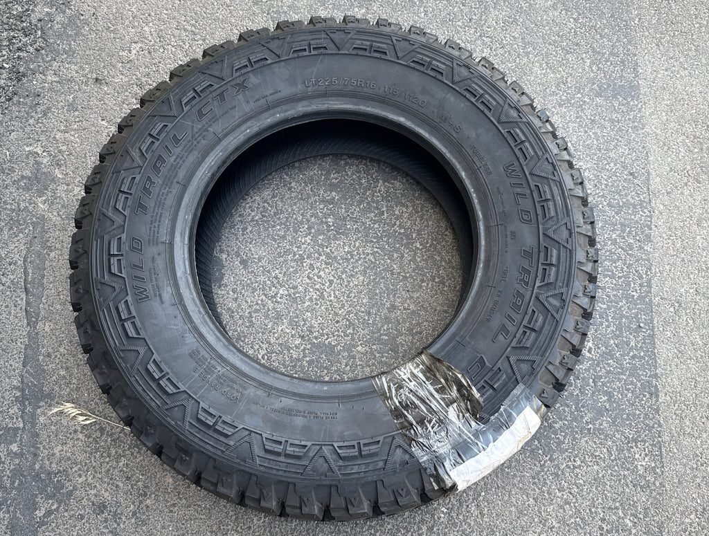 NOS WILD TRAIL CTX LT 225 75 16 115/112Q LRE 10PLY ALL TERRAIN TIRE WCX26