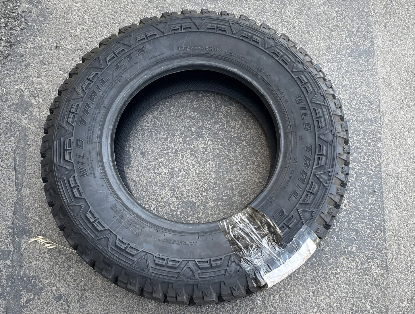 NOS WILD TRAIL CTX LT 225 75 16 115/112Q LRE 10PLY ALL TERRAIN TIRE WCX26