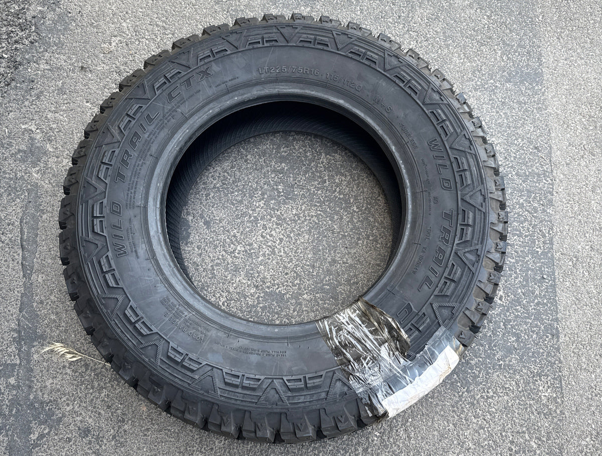 NOS WILD TRAIL CTX LT 225 75 16 115/112Q LRE 10PLY ALL TERRAIN TIRE WCX26
