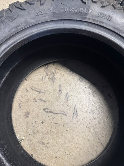 NOS VERSATYRE MXT/HD BSW LT 33 12.5 20 119Q 12PLY MUD TERRAIN TIRE TMXT04TF