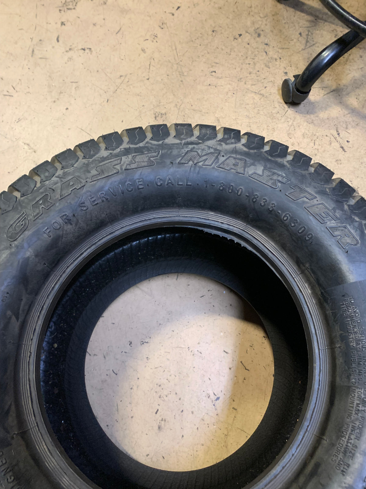 NOS OTR GRASS MASTER (SELF SEALING)  BSW  24 12 12 4PLY LAWN  TIRE T80424120012