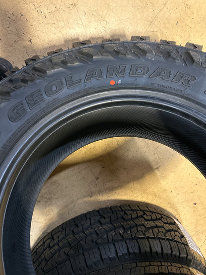 2 YOKOHAMA GEOLANDAR M/T G003 BSW LT275 65 18 123/120Q 10P MUD TIRE 110133330