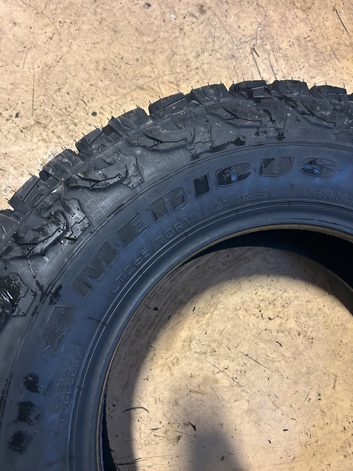 AMERICUS RUGGED A/TR BSW LT 265 70 17 121/118S 10PLY ALL TERRAIN TIRE AMD1707