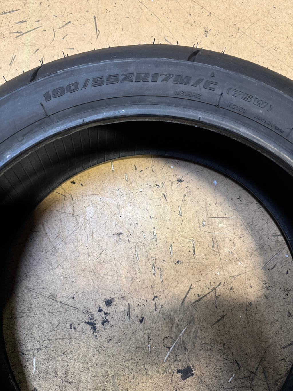 BRIDGESTONE BATTLAX RACING STREET RS11R BSW 190 55 17 75W TIRE 11665