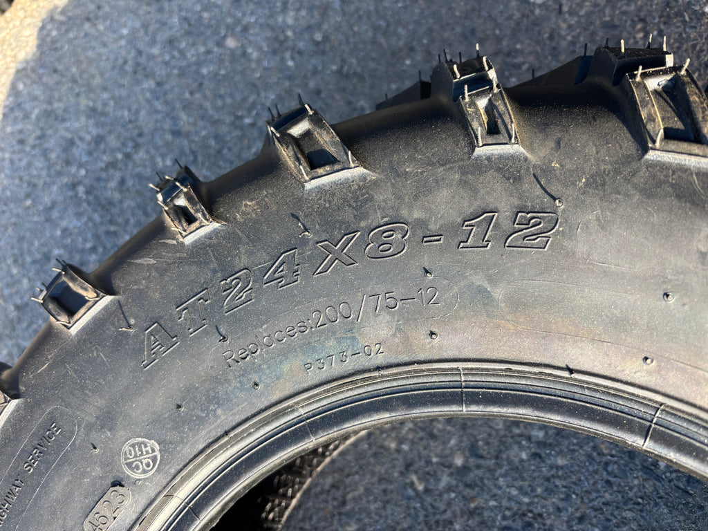 NOS WANDA P373 BSW P 24 8 12 6PLY ATV/UTV TIRE 10202