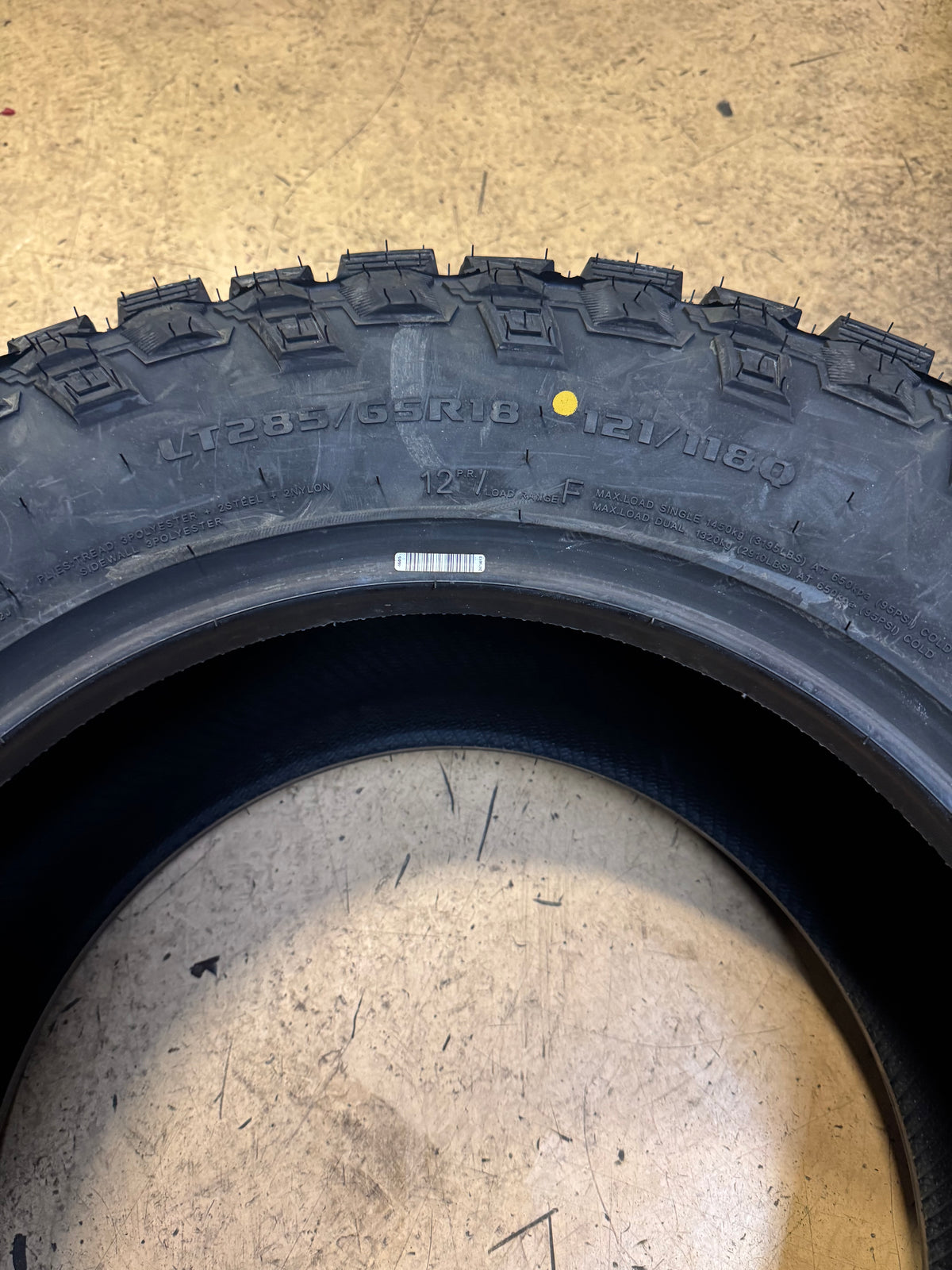 TESCHE RIDGE BLADE X/RT BSW LT 285 65 18 121/118Q 12PLY RUGGED TERRAIN TIRE TC087TT