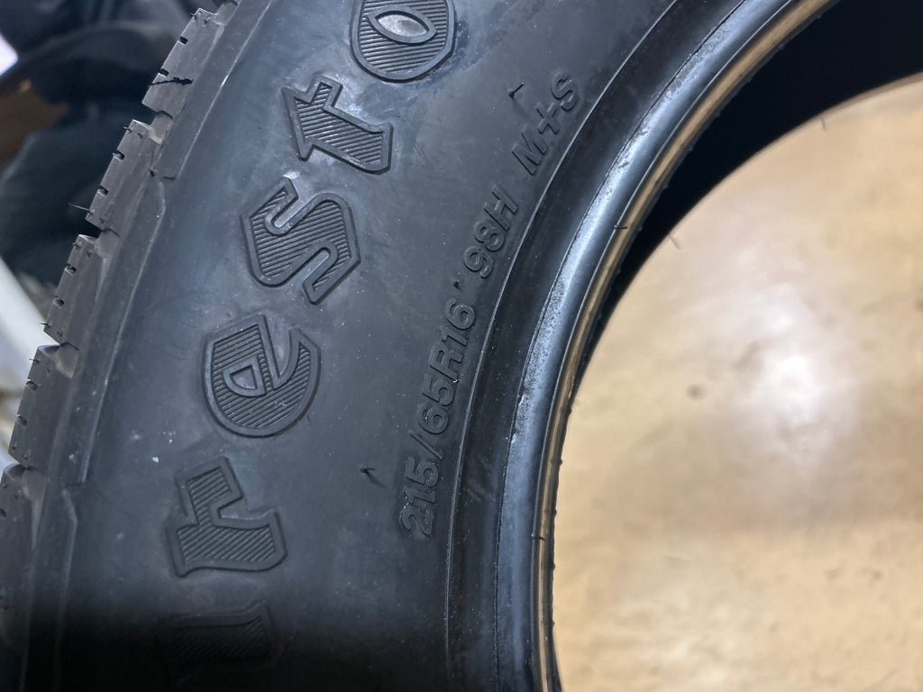 FIRESTONE DESTINATION LE3 BSW P 215 65 16 98H ALL SEASON TIRE 005351