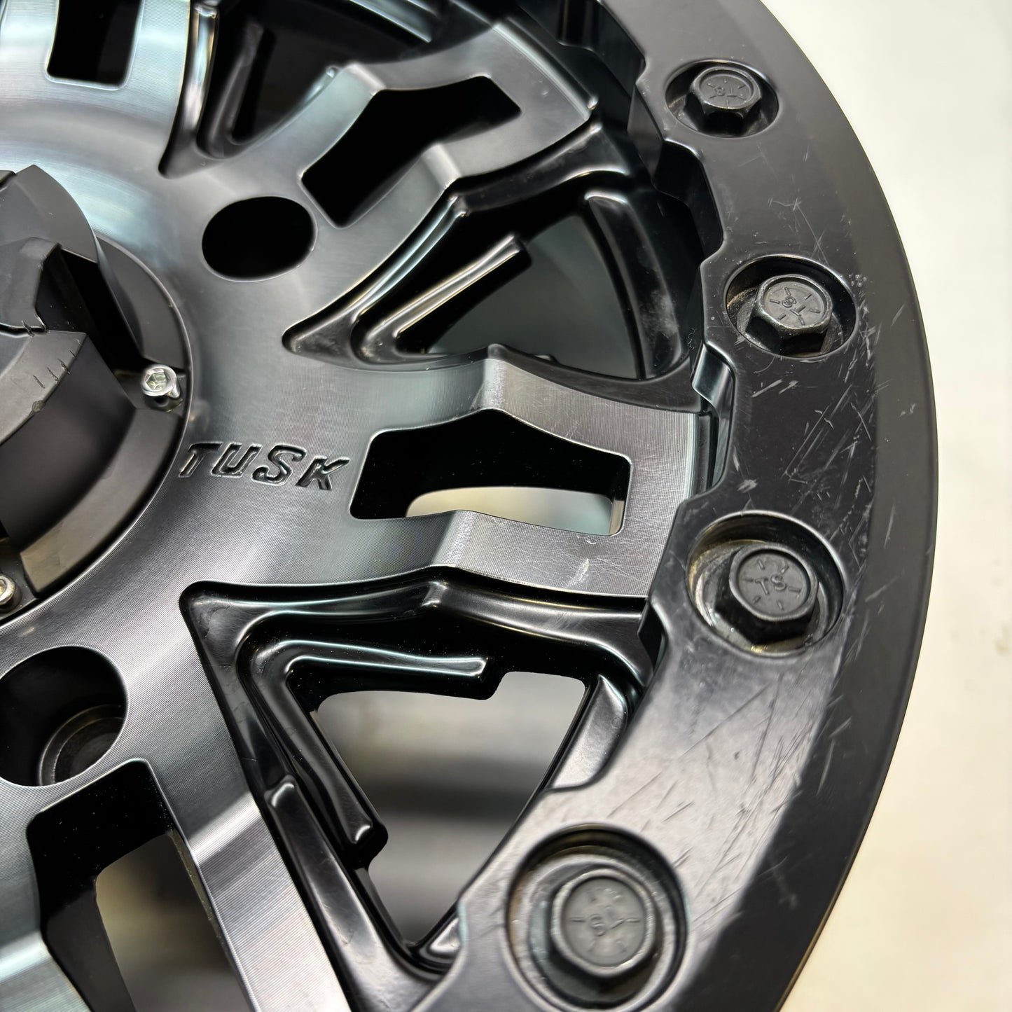 2 TUSK TETON BEADLOCK ATV/UTV MACHINED/BLACK WHEELS 14X7 4/156 ET+30 1852790004