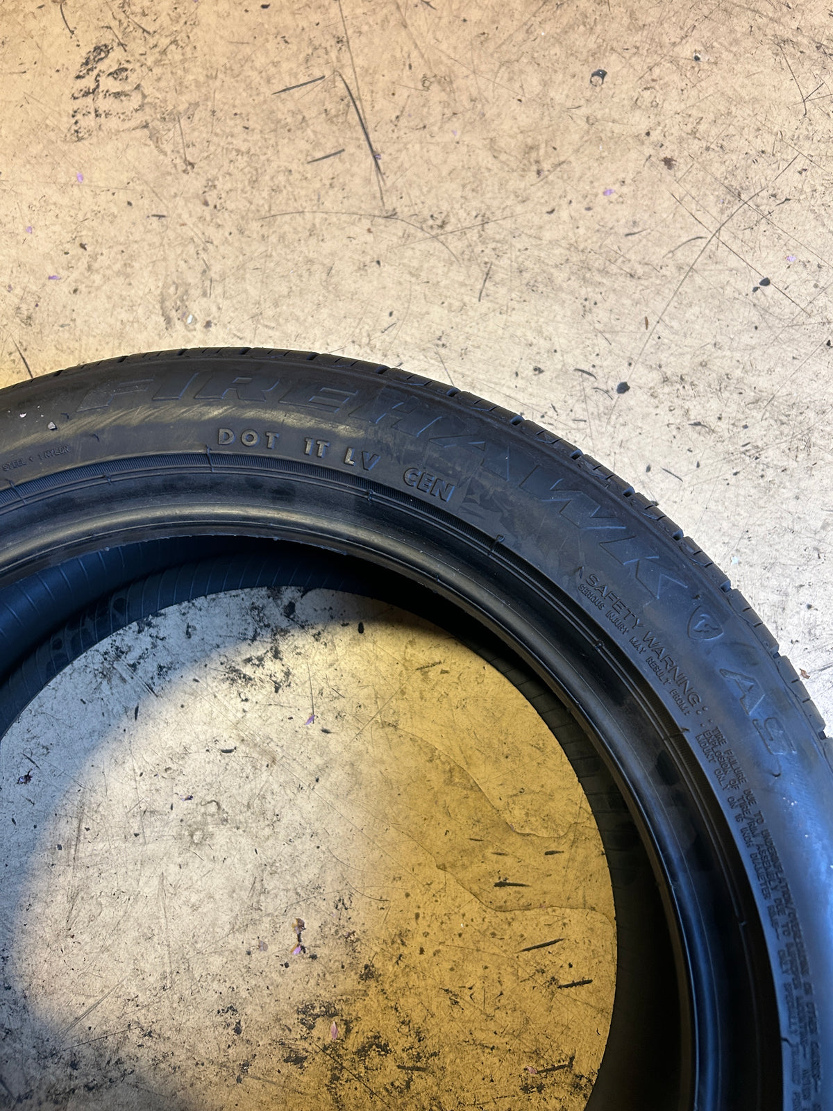 2 NOS FIRESTONE FIREHAWK A/S BSW P 195 50 16 84V ALL SEASON TIRE 001410
