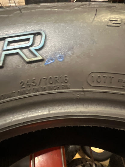 2 NEW COOPER ADVENTURER A/T OWL 245 70 16 107T SL ALL TERRAIN TIRES 90000020040