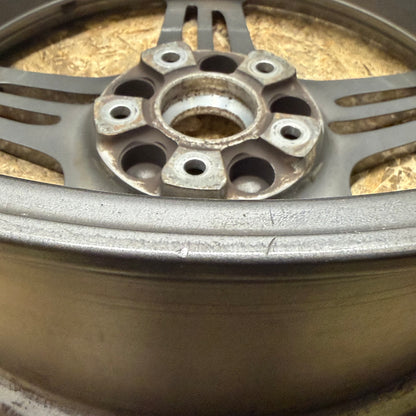 USED PORSCHE 997 TURBO 19X8.5 ET56 5X130 GUNMETAL GRAY MACHINED FACE 997 352 156 05