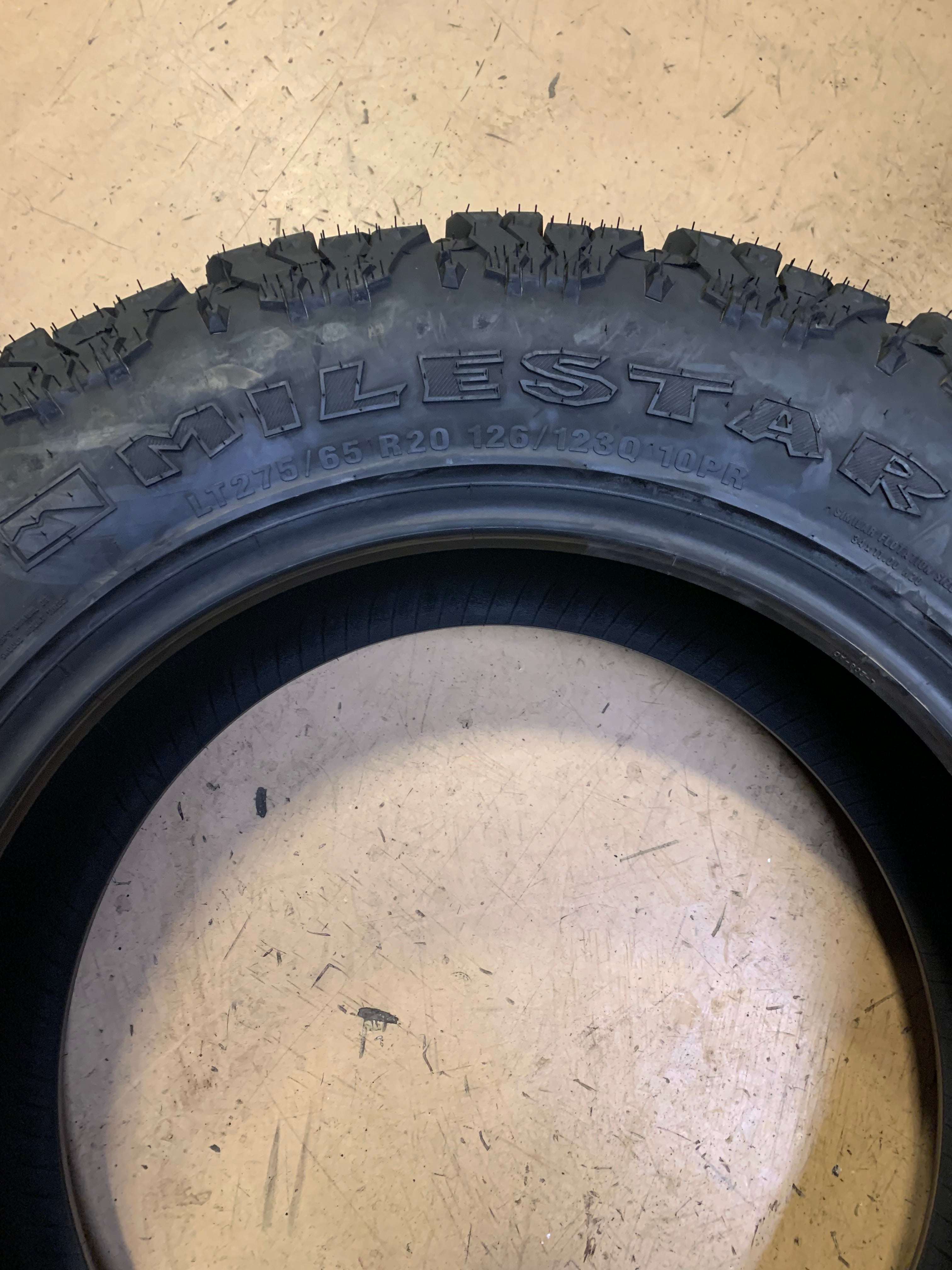 (TODO) (KSL ONLY) 4 MILESTAR PATAGONIA M/T BSW LT 275 65 20 126/123Q 10 PLY MUD TERRAIN TIRE 22689307