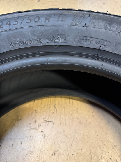 NOS MICHELIN X-ICE SNOW BSW P 245/50R18 104H XL WINTER TIRE 07385