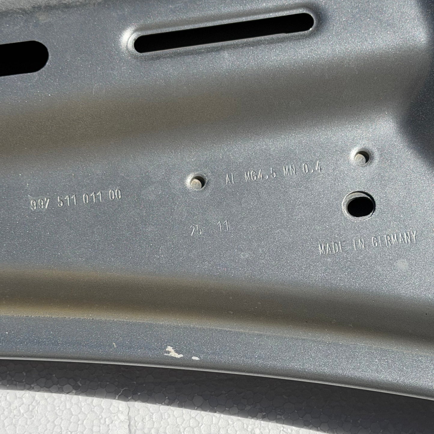 PORSCHE HOOD PANEL SILVER 05-13 PORCHE 911, BOXSTER, CAYMAN 997 511 011 00