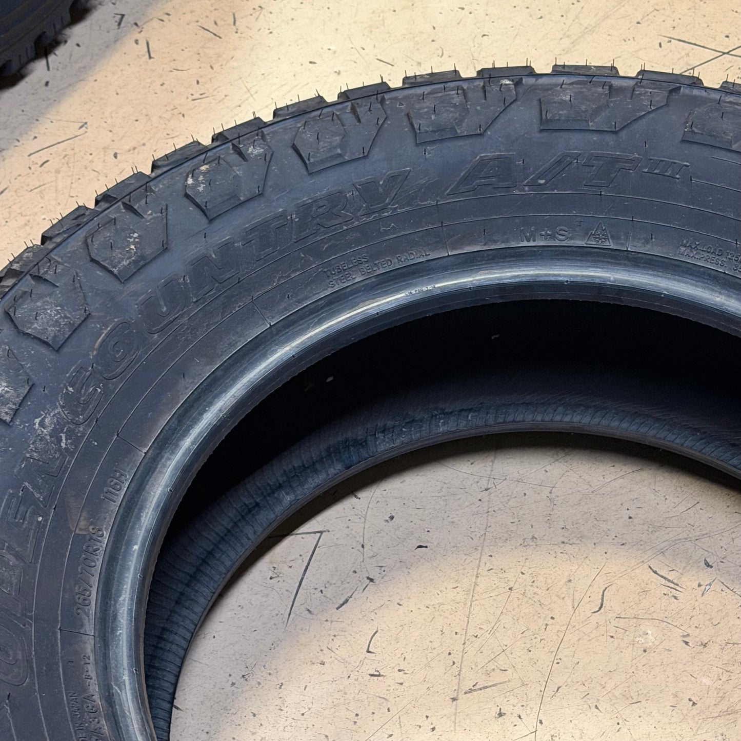DTO TOYO OPEN COUNTRY A/T III BSW P 265 70 18 116H ALL TERRAIN TIRE 310810
